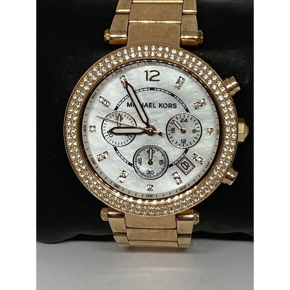 Michael Kors Parker MK5491 Womens Stainless Steel Analog Dial Quartz Watch WO355 - Picture 2 of 12